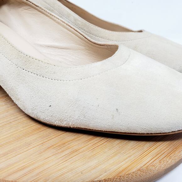 Everlane The Day Heel Shoes Womens‎ 6.5 Suede Leather Block Pump Italy - Picture 12 of 14